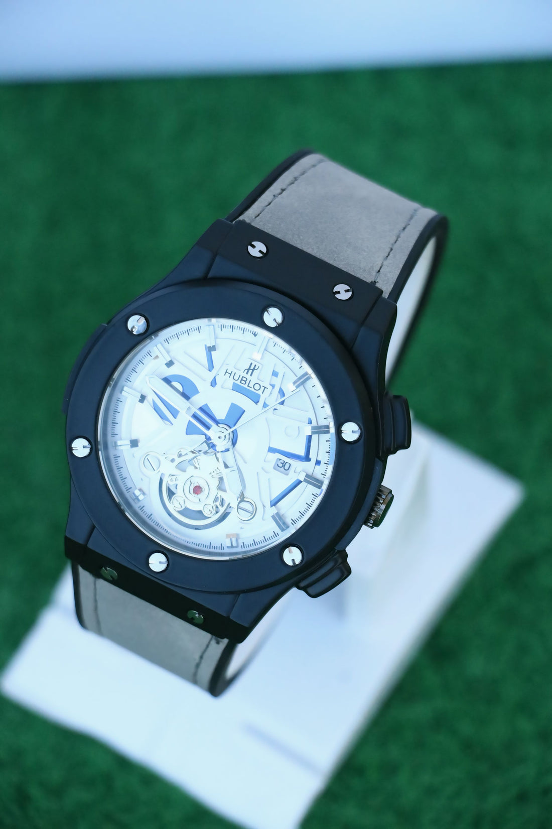 Hublot White Skeleton Dial