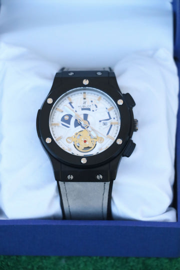 Hublot White Skeleton Dial