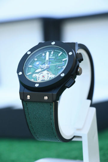 Hublot Green Skeleton Dial