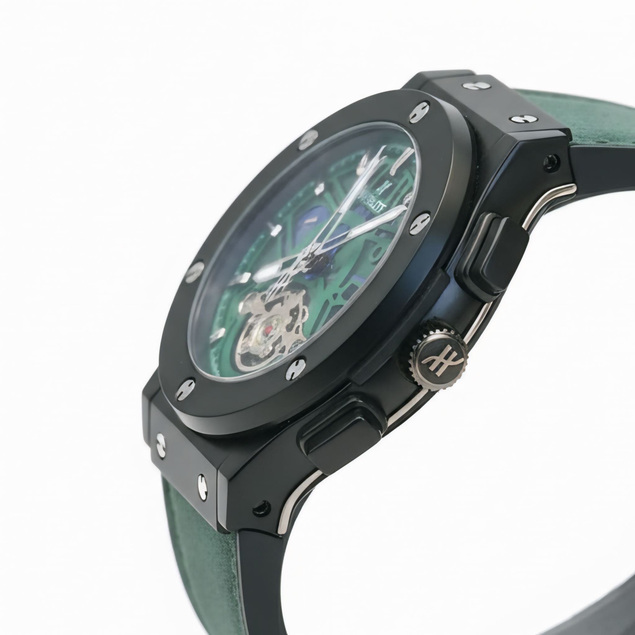 Hublot Classic Fusion Green Skeleton Automatic Watch