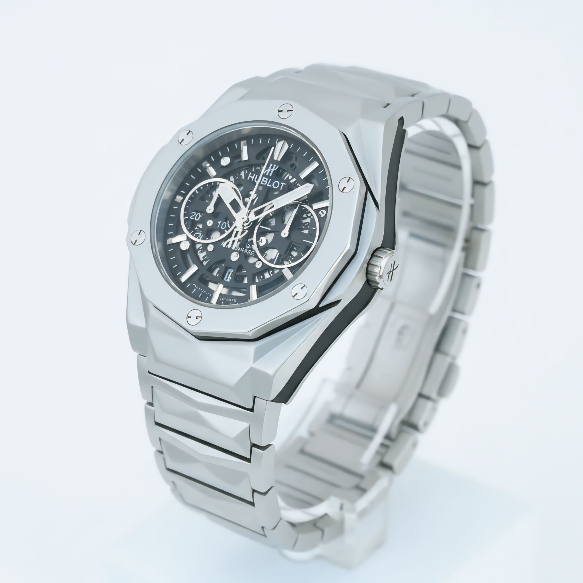 Hublot White Skeleton Automatic Watch