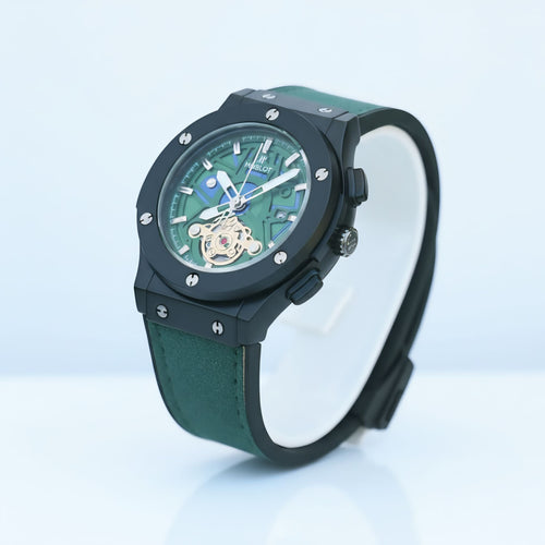 Hublot Classic Fusion Green Skeleton Automatic Watch