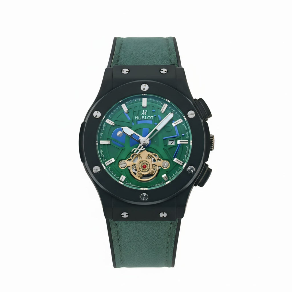 Hublot Classic Fusion Green Skeleton Automatic Watch