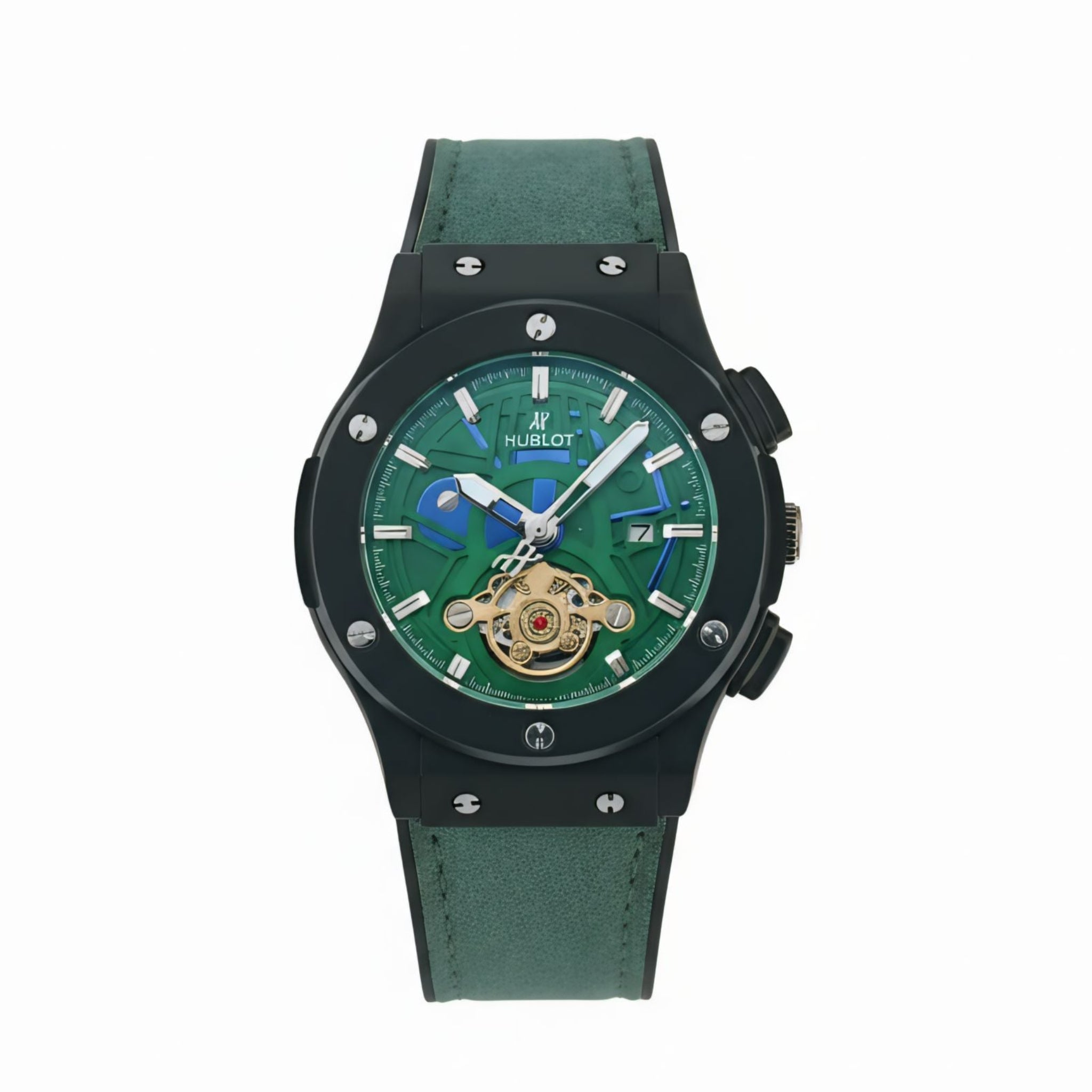 Hublot Classic Fusion Green Skeleton Automatic Watch