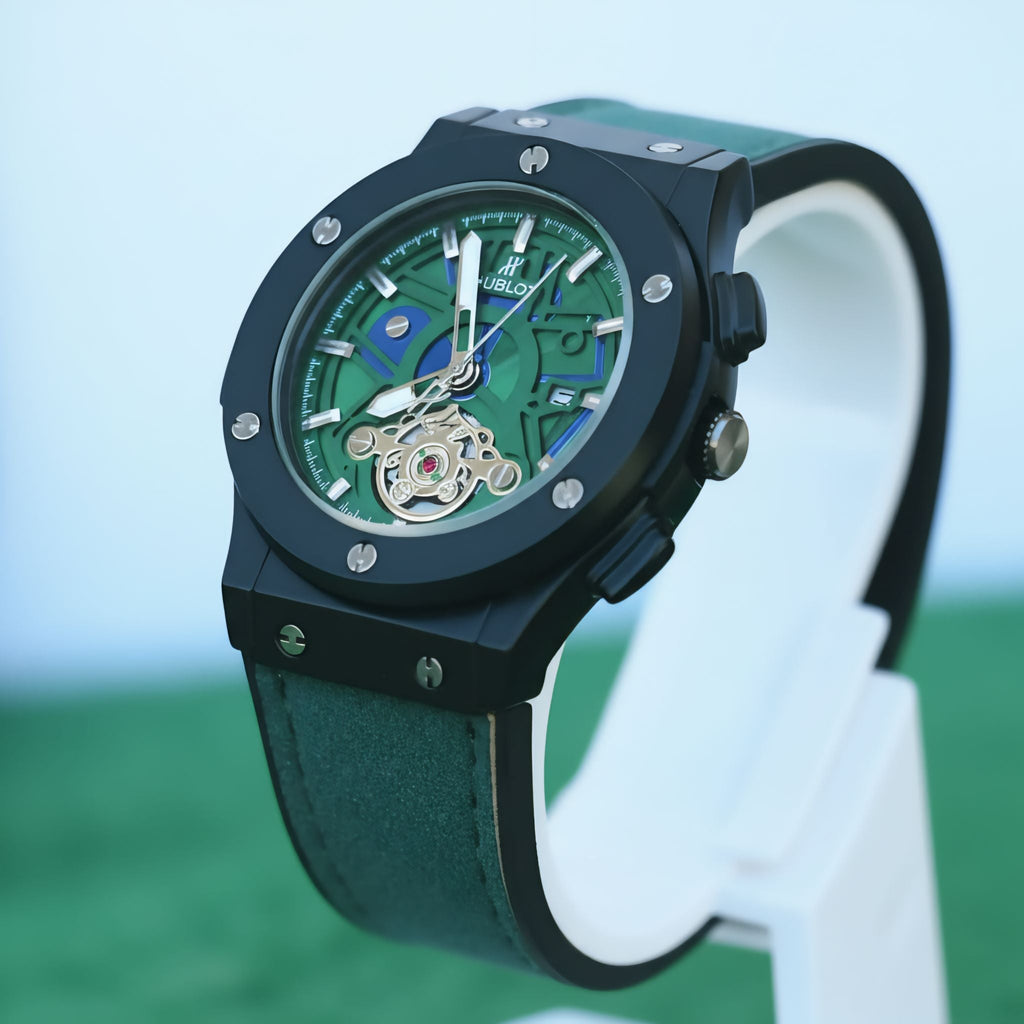 Hublot Classic Fusion Green Skeleton Automatic Watch
