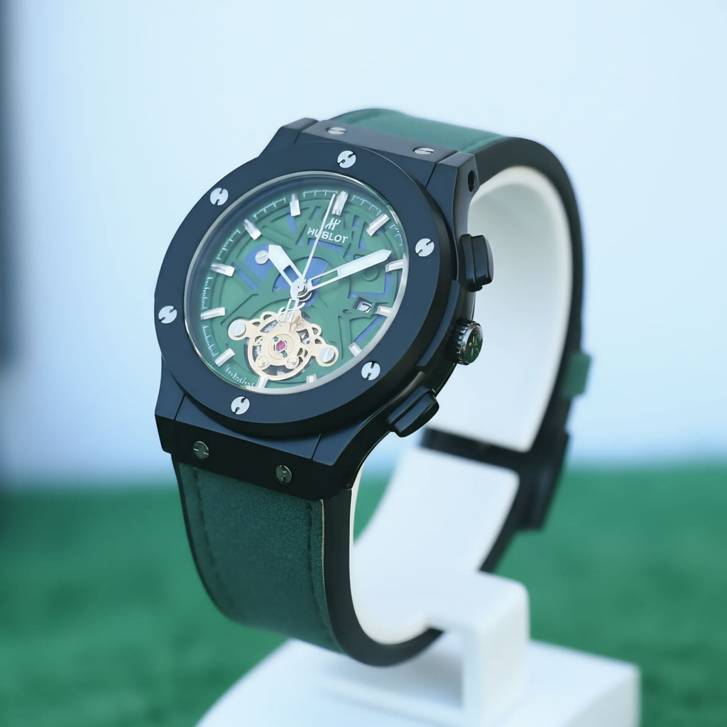Hublot Classic Fusion Green Skeleton Automatic Watch