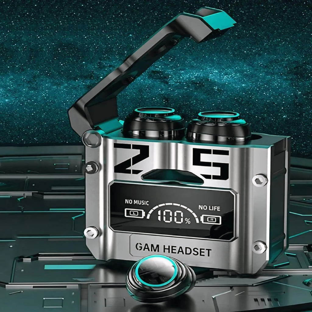 (M25) ZS GAM Headset – Futuristic Wireless Gaming Earbuds