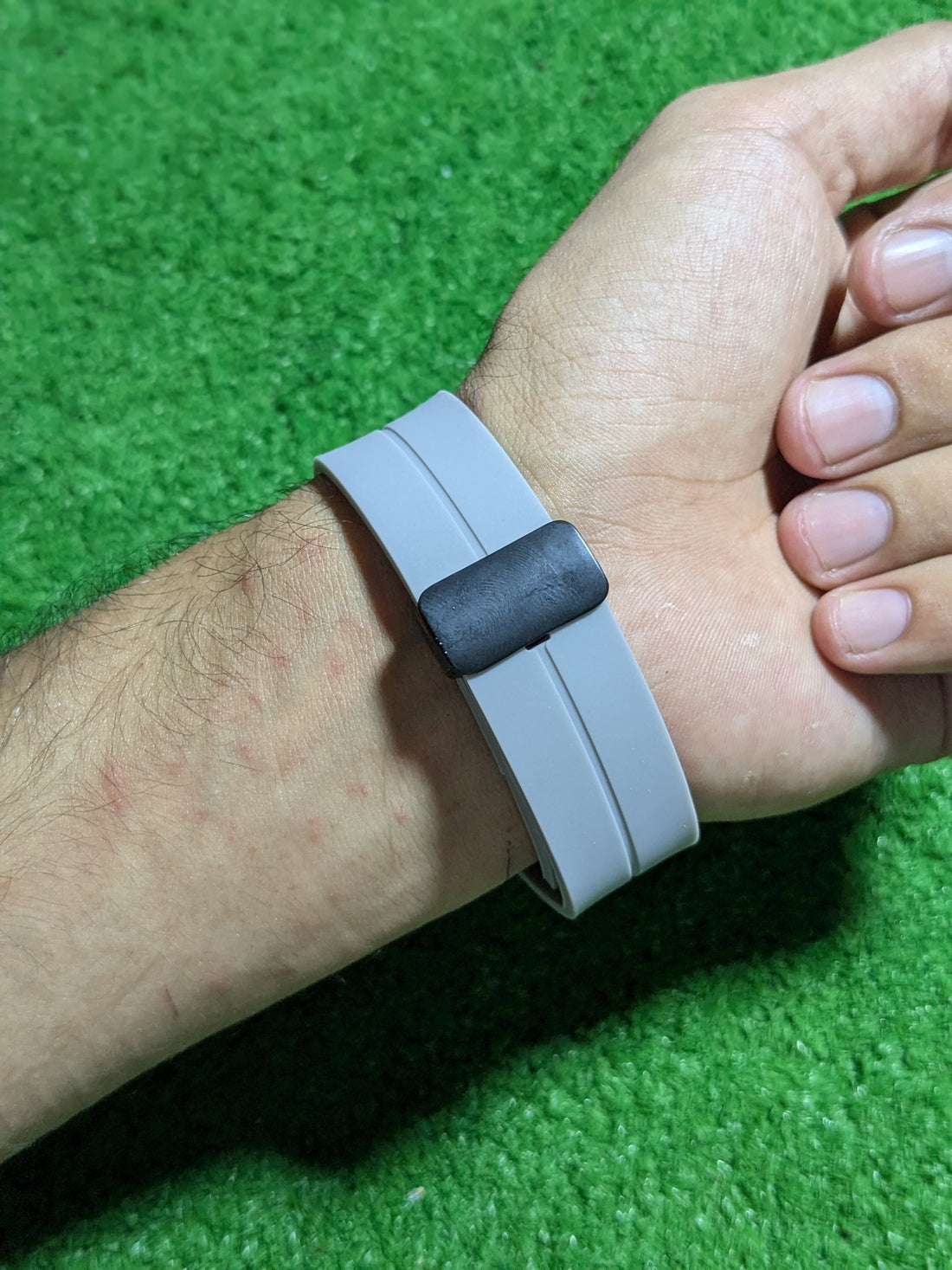 Bestwin — Grey Dial Octagonal Case with Grey Rubber Strap