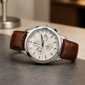 luxury skeleton style men's watch